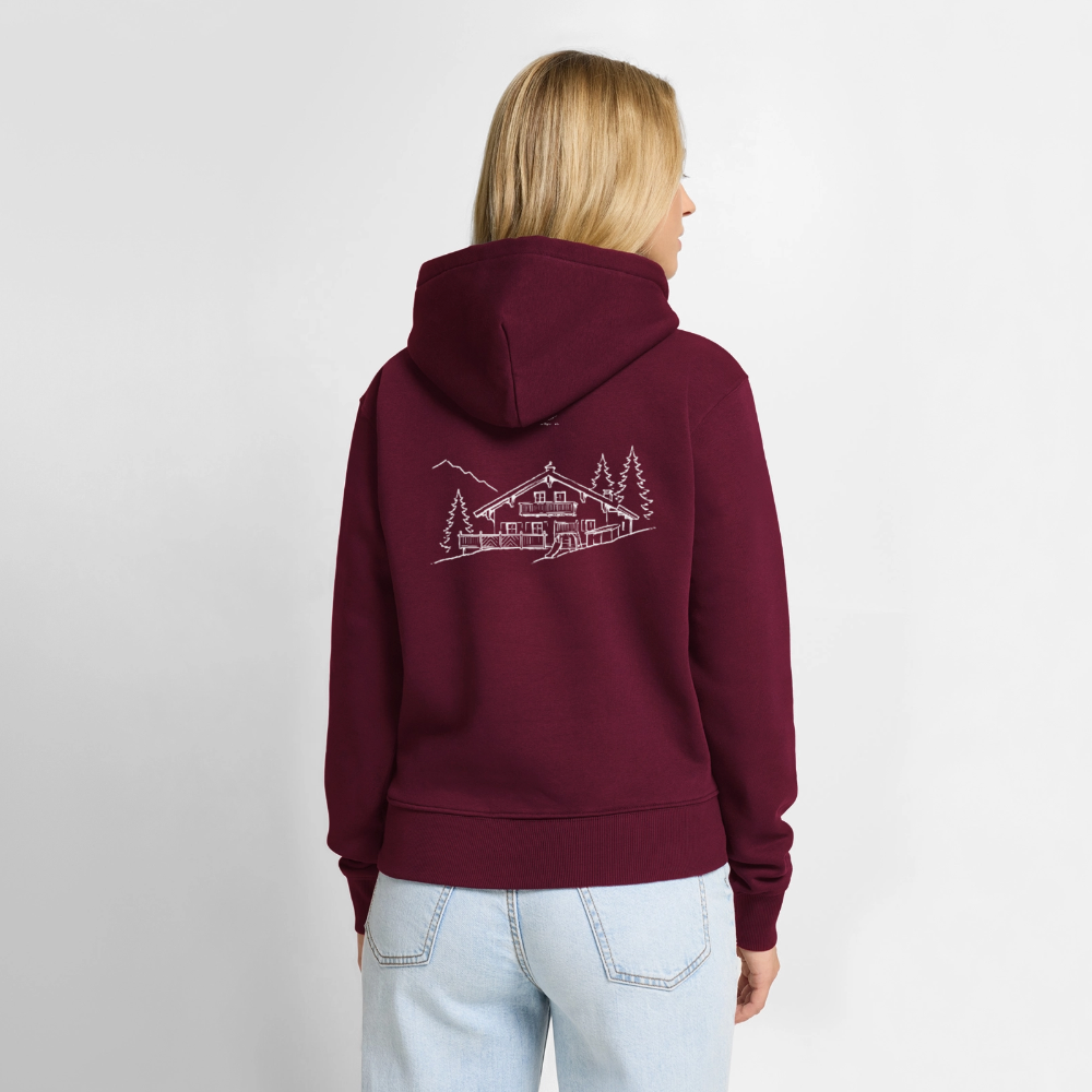 Frauen Premium Hoodie | Untere Ochsenalpe - Burgunderrot