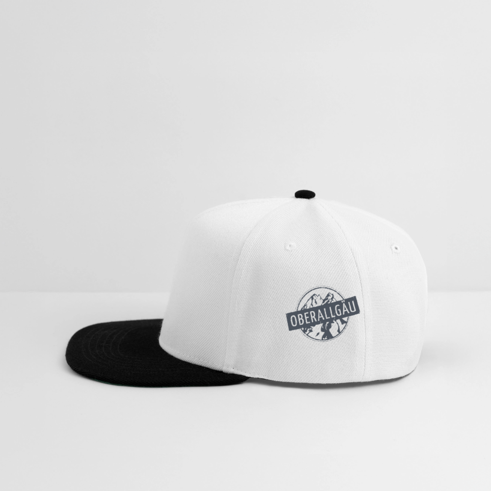 Snapback Cap | Untere Ochsenalpe - Weiß/Schwarz
