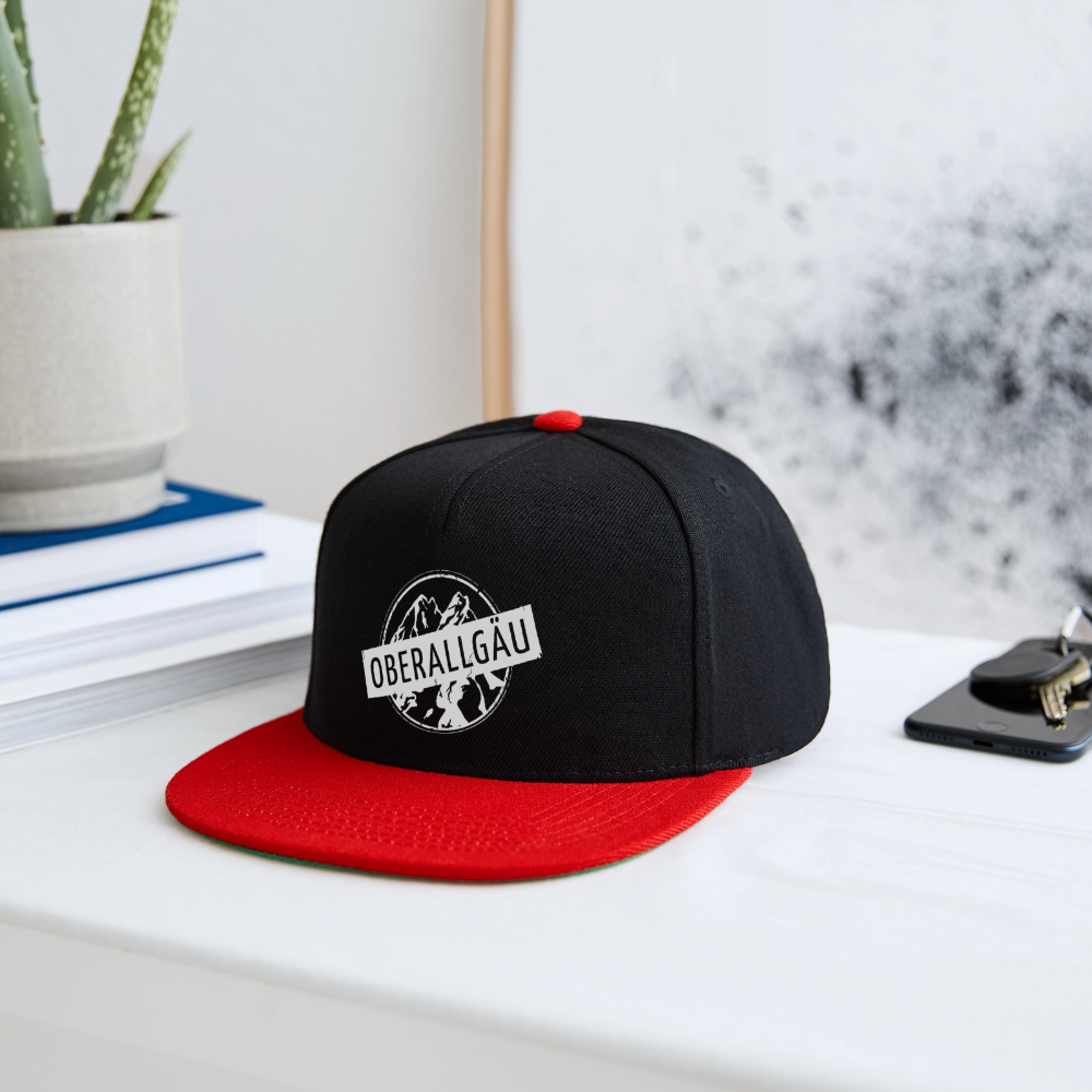 Snapback Cap | OBERALLGÄU - Schwarz/Rot