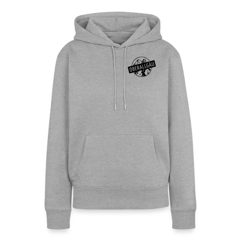 Frauen Premium Hoodie | OBERALLGÄU - Grau meliert