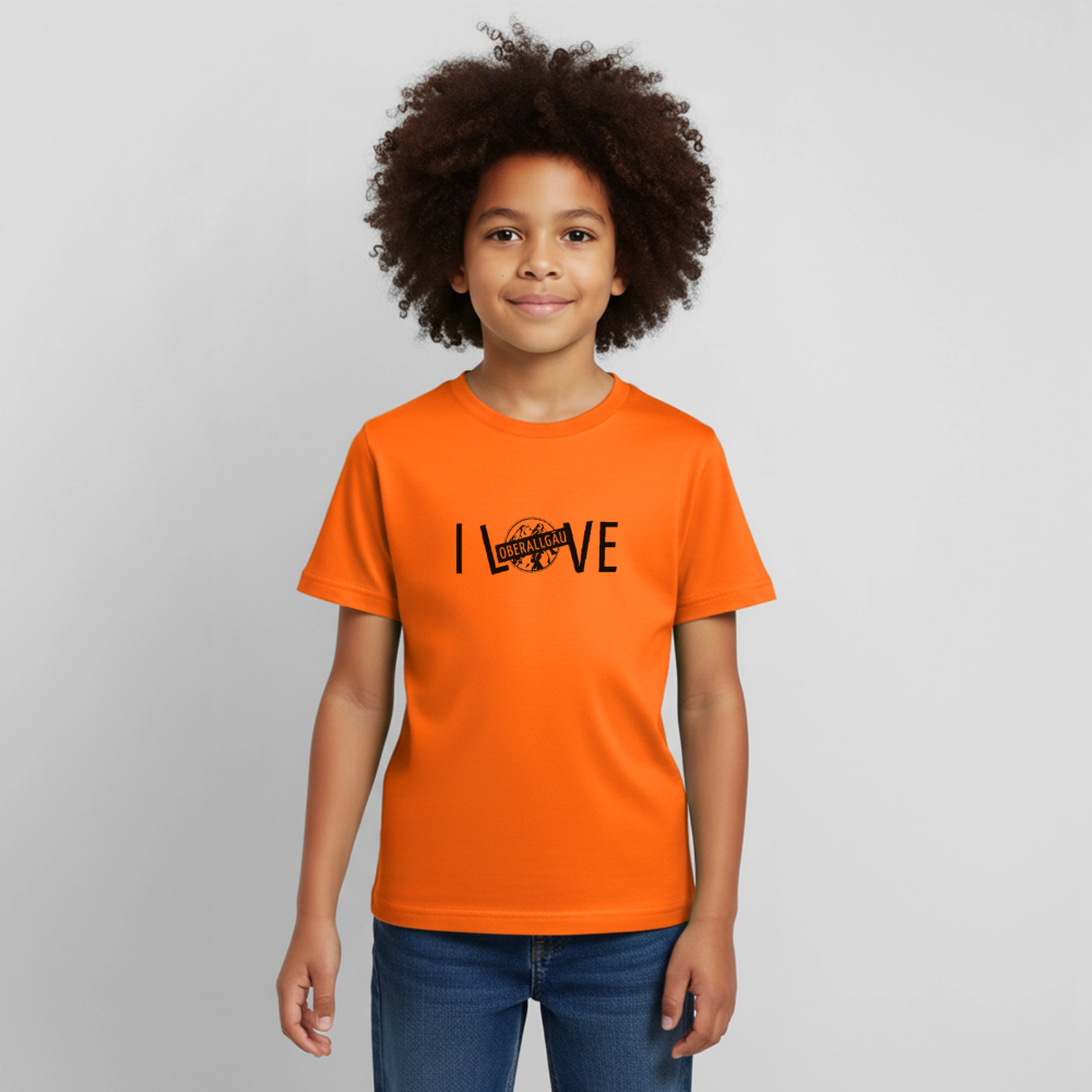 Kinder T-Shirt | I LOVE - Orange