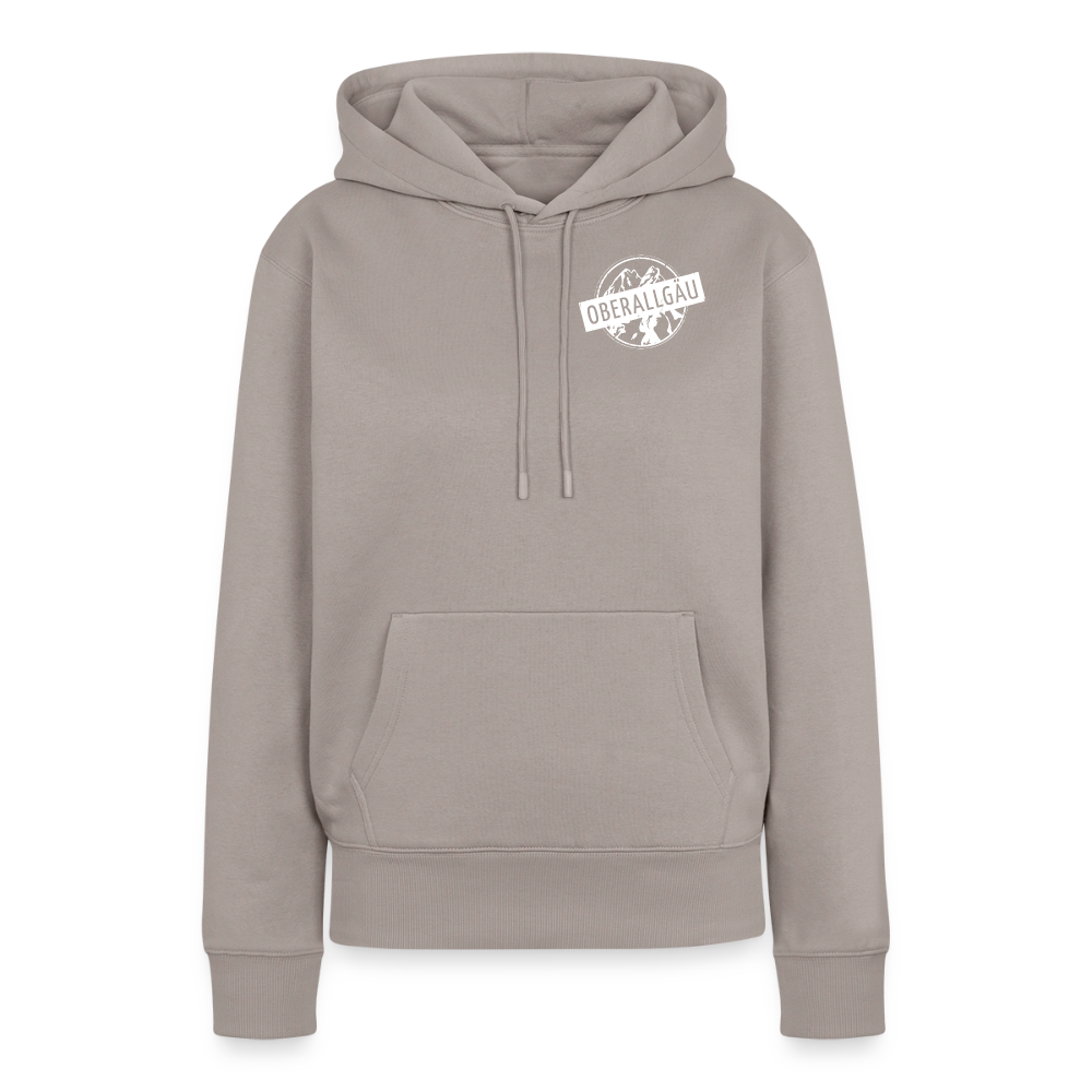 Frauen Premium Hoodie | OBERALLGÄU - Taupe