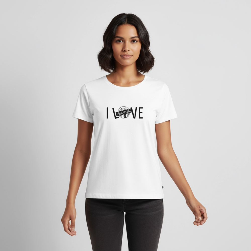 Frauen Premium T-Shirt | I LOVE - Weiß