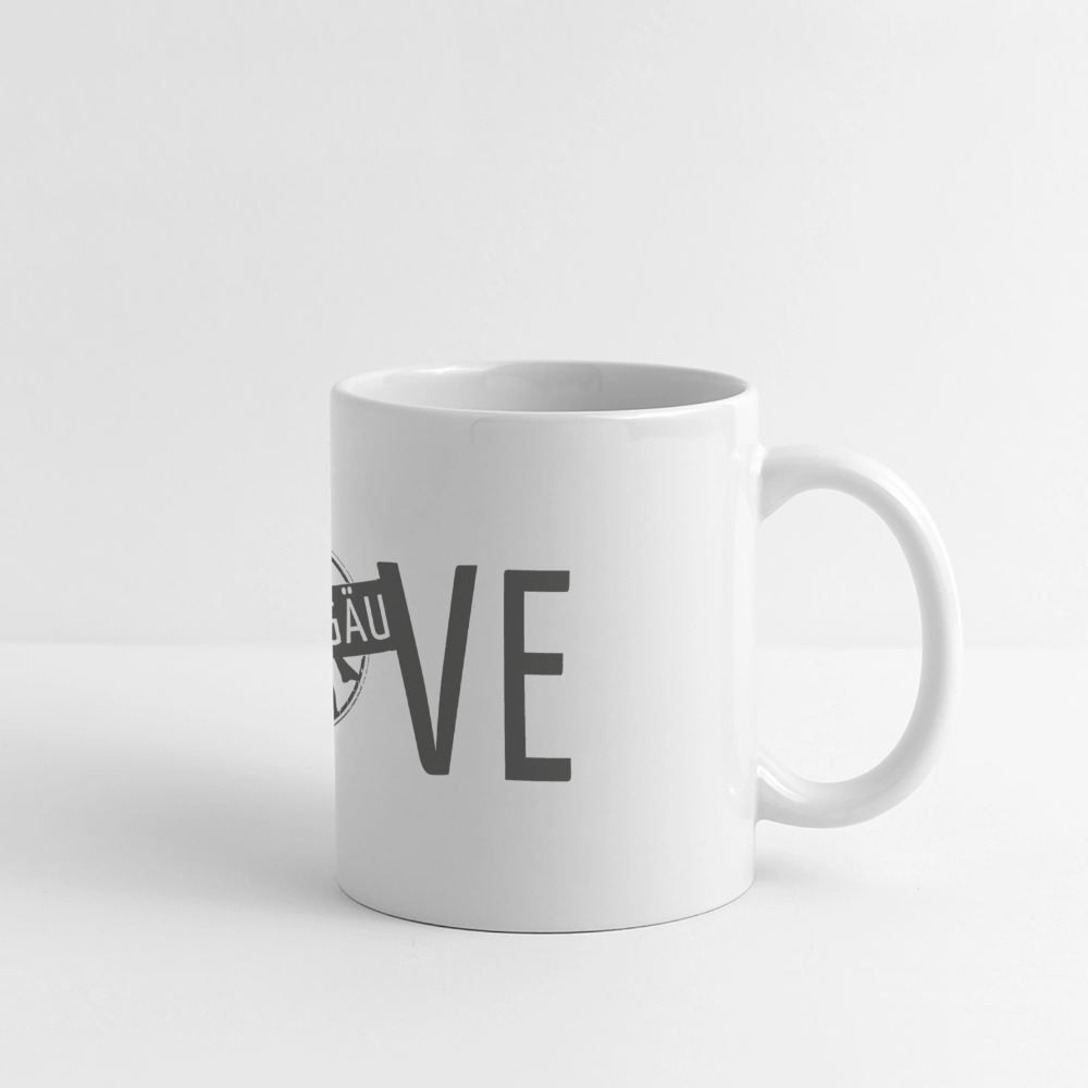 Panoramatasse | I LOVE - Weiß