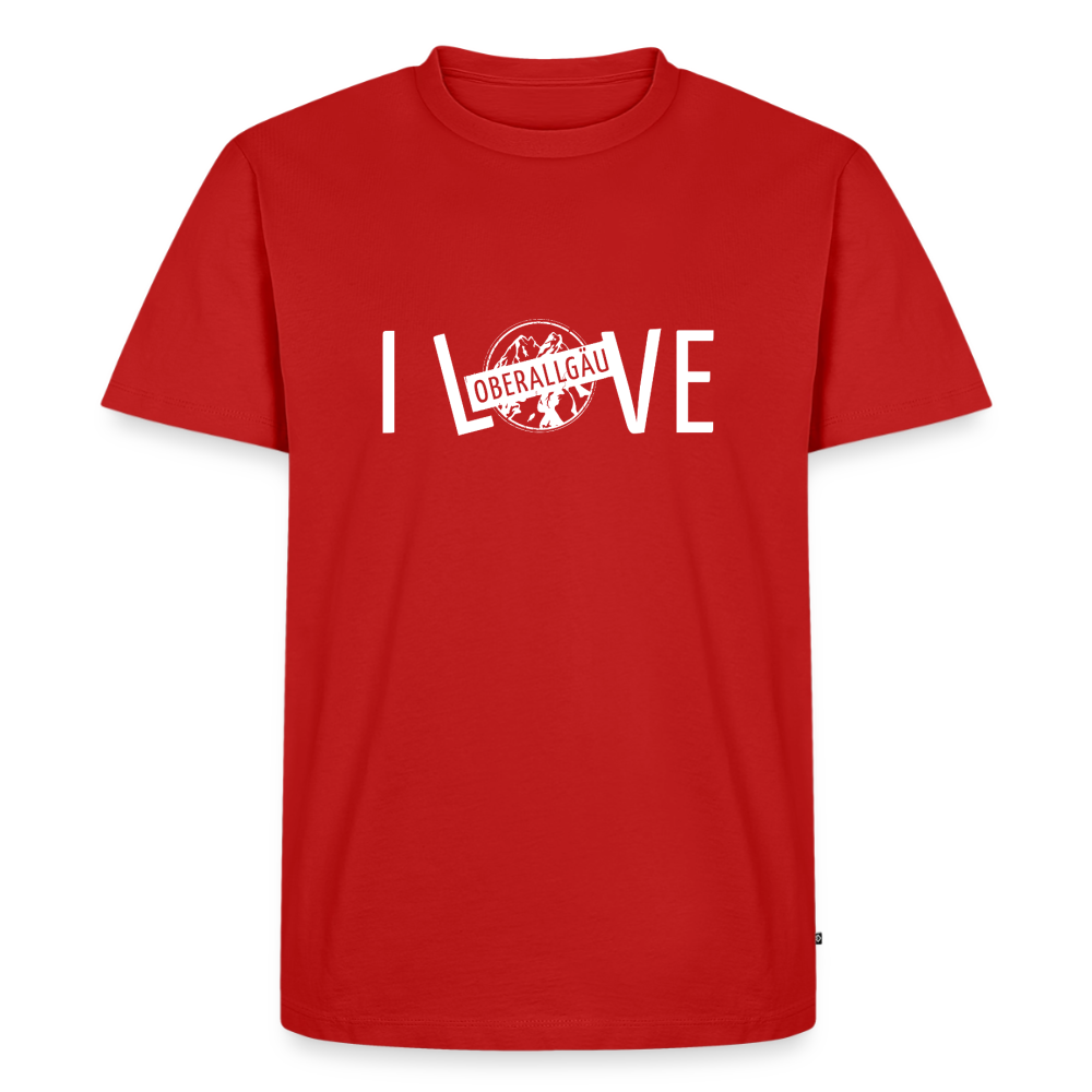 Männer Premium T-Shirt | I LOVE - Rot