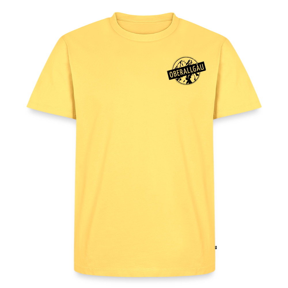 Männer Premium T-Shirt | OBERALLGÄU - Pastellgelb