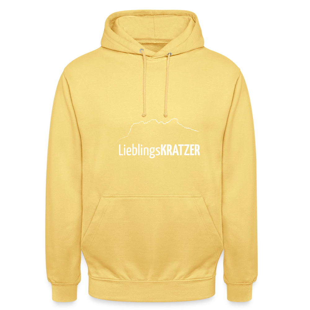 Unisex Hoodie | LieblingsKRATZER - Zitronengelb