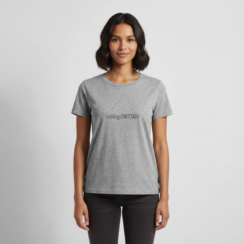 Frauen Premium T-Shirt | LieblingsTRETTACH - Grau meliert