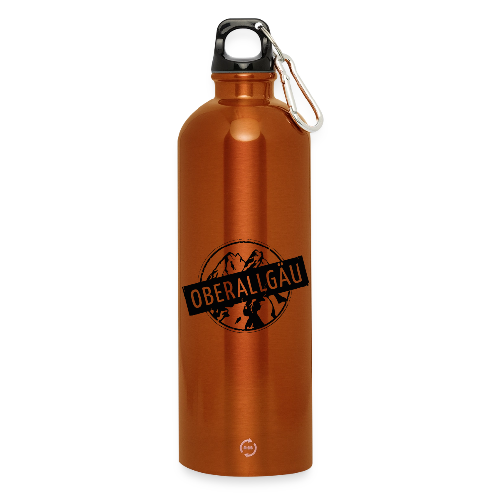 Trinkflasche mit Karabiner 750 ml | OBERALLGÄU - Orange