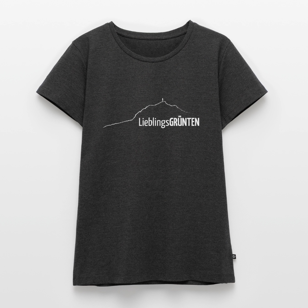 Frauen Premium T-Shirt | LieblingsGRÜNTEN - Anthrazit meliert