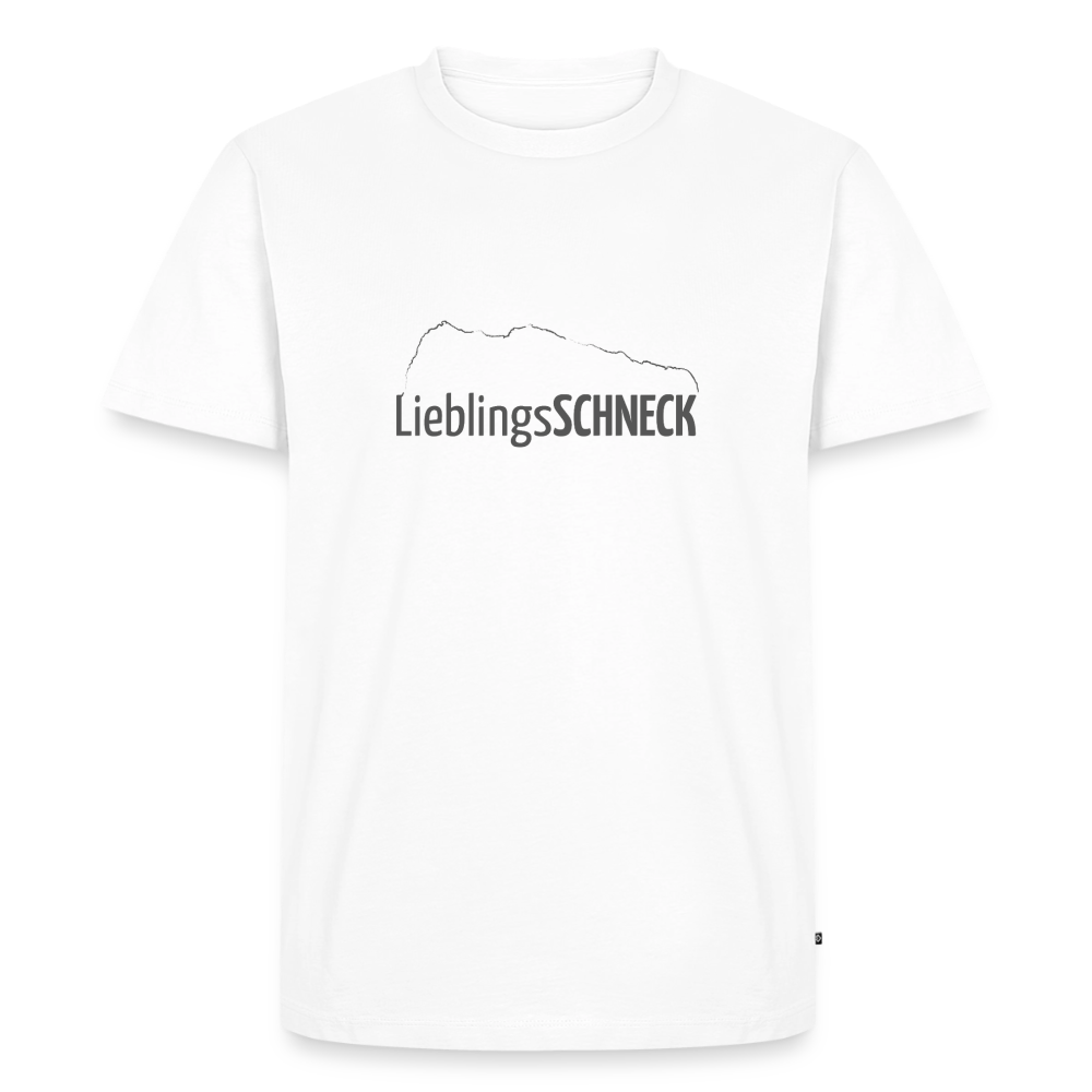 Männer Premium T-Shirt | LieblingsSCHNECK - Weiß