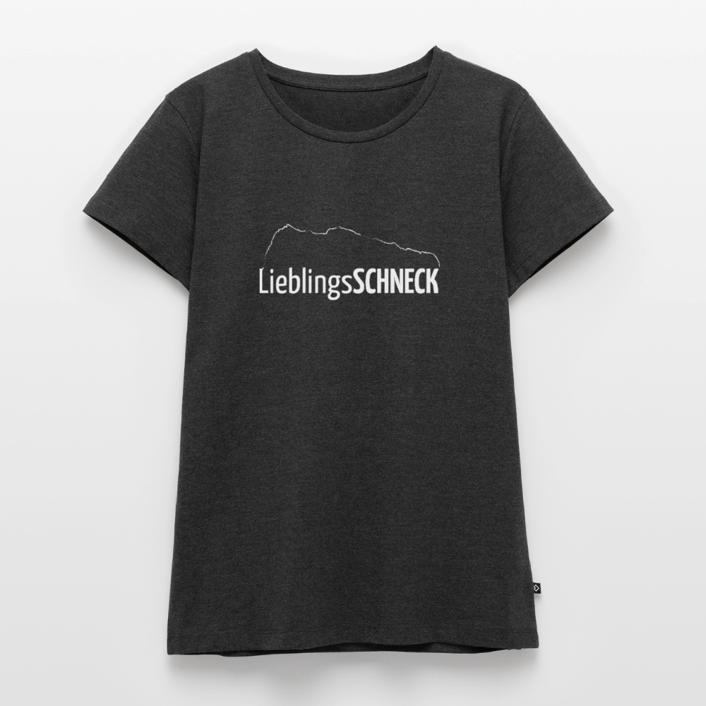 Frauen Premium T-Shirt | LieblingsSCHNECK - Anthrazit meliert