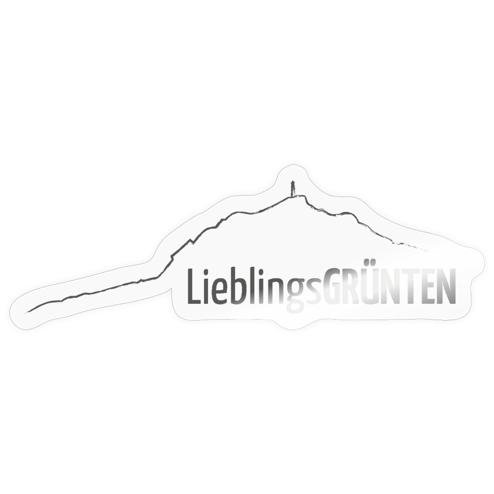 Sticker Größe S (10 x 10 cm) | LieblingsGRÜNTEN - Transparent glänzend