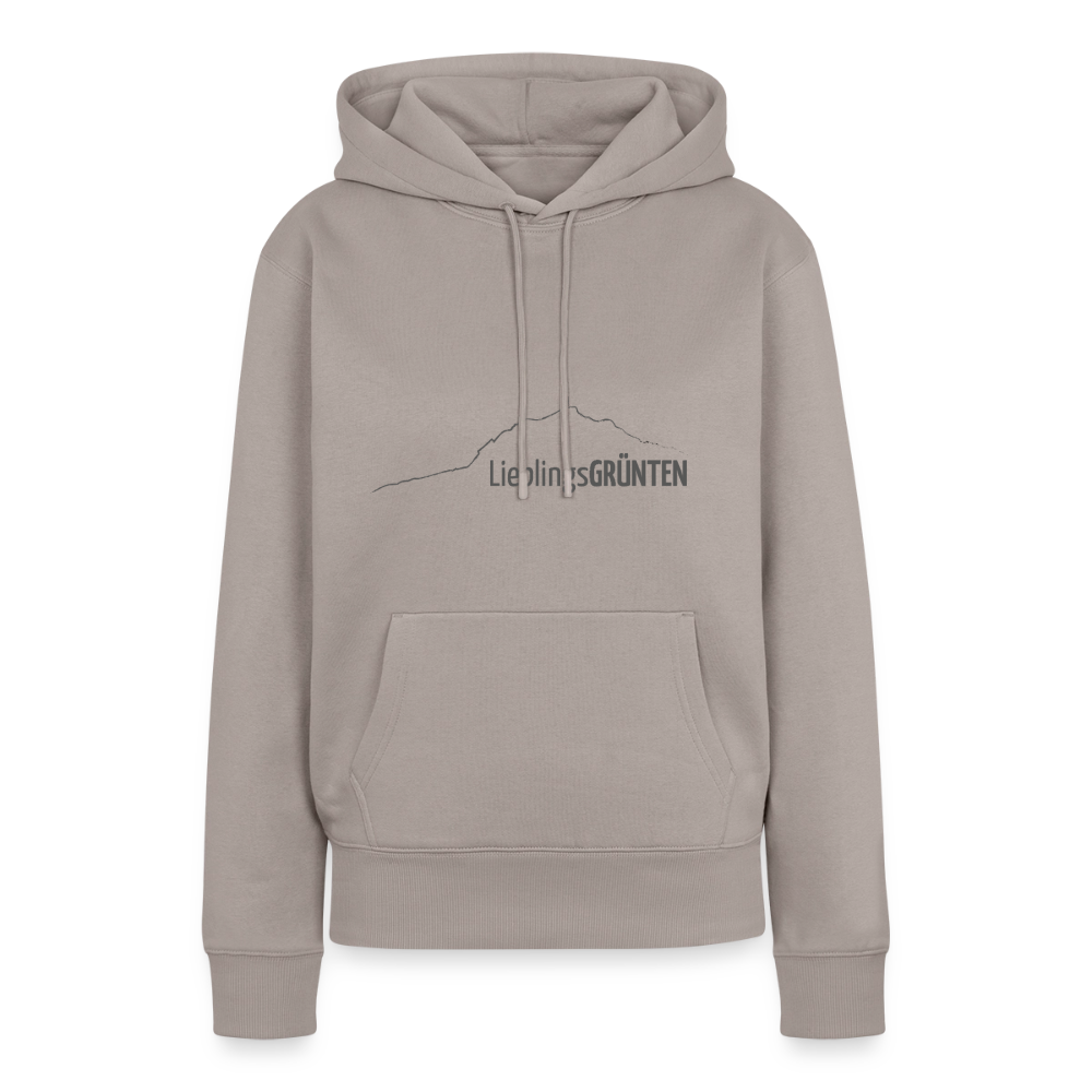 Frauen Premium Hoodie | LieblingsGRÜNTEN - Taupe