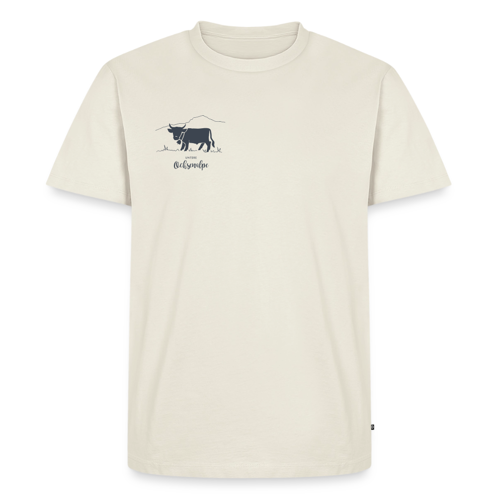 Männer Premium T-Shirt | Untere Ochsenalpe - Naturweiß