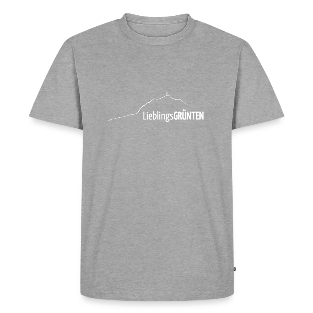 Männer Premium T-Shirt | LieblingsGRÜNTEN - Grau meliert