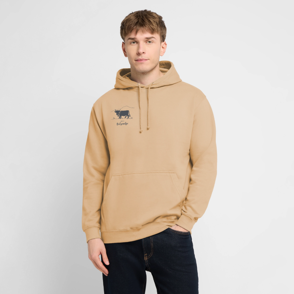 Unisex Hoodie | Untere Ochsenalpe - Pfirsich