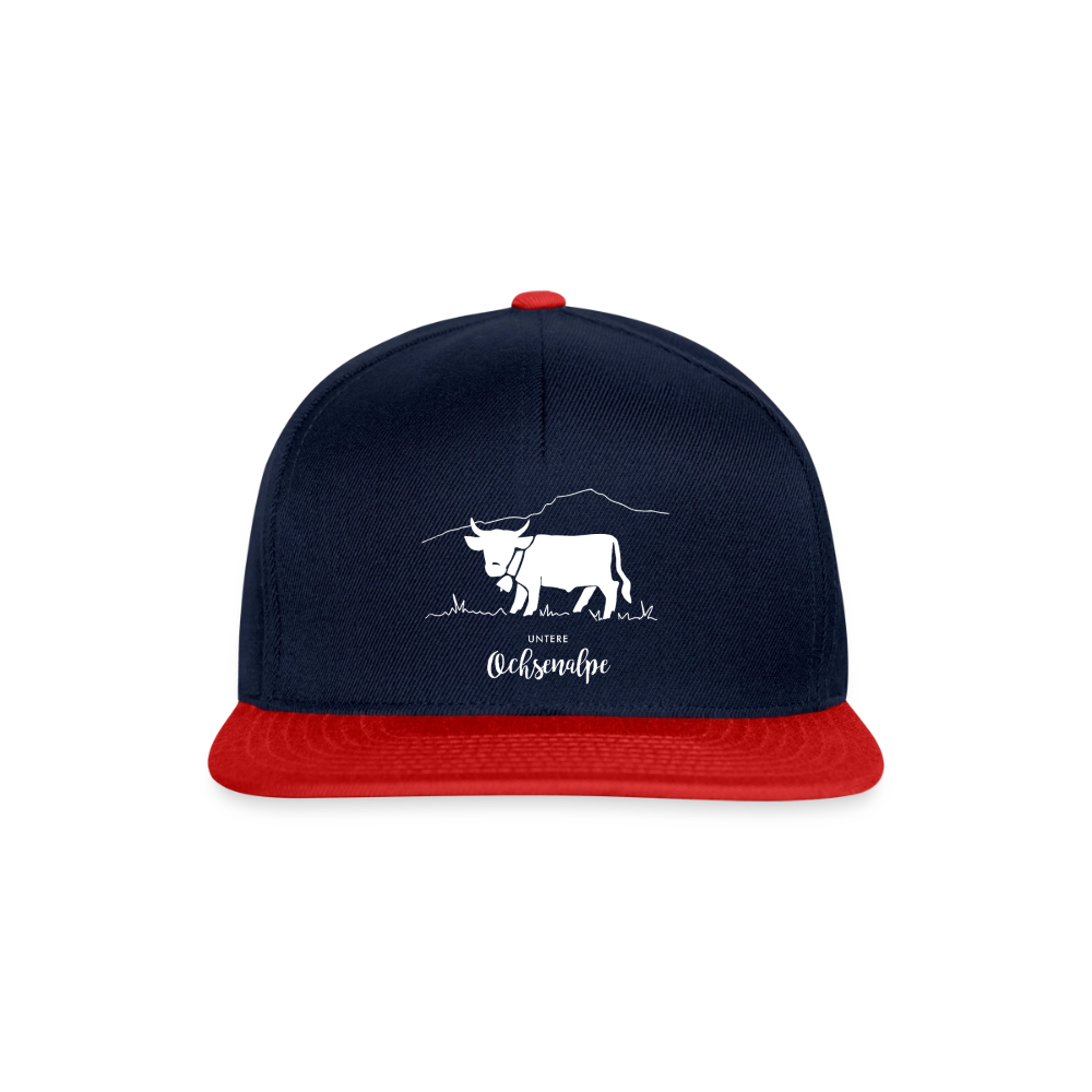 Snapback Cap | Untere Ochsenalpe - Navy/Rot