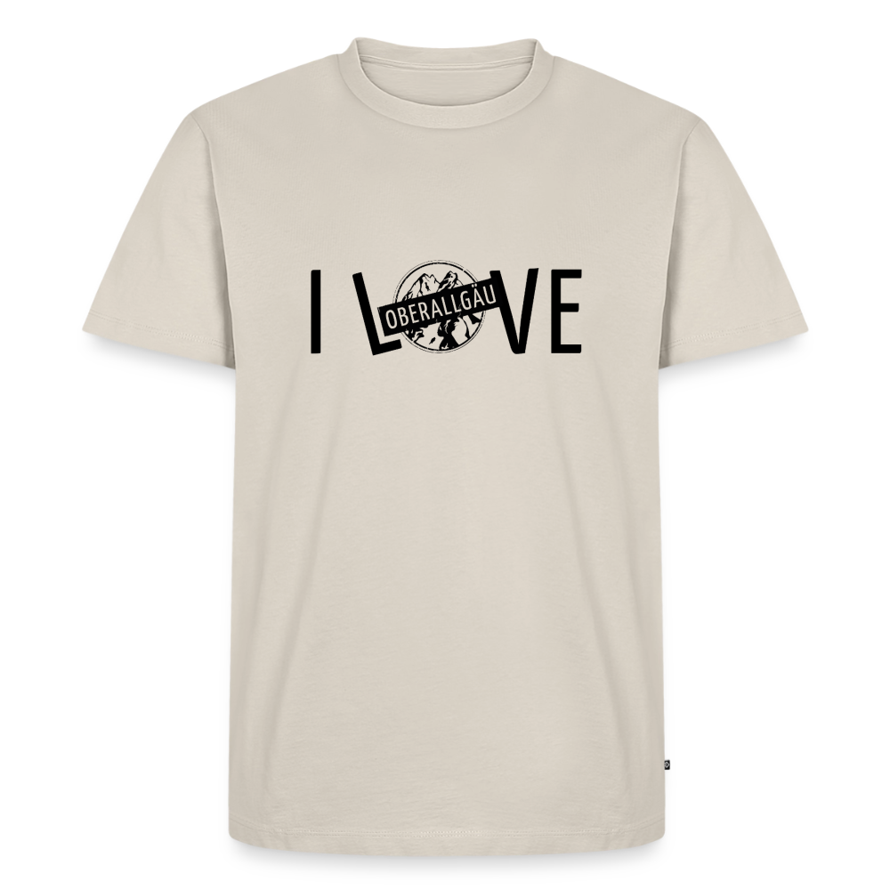 Männer Premium T-Shirt | I LOVE - Beige