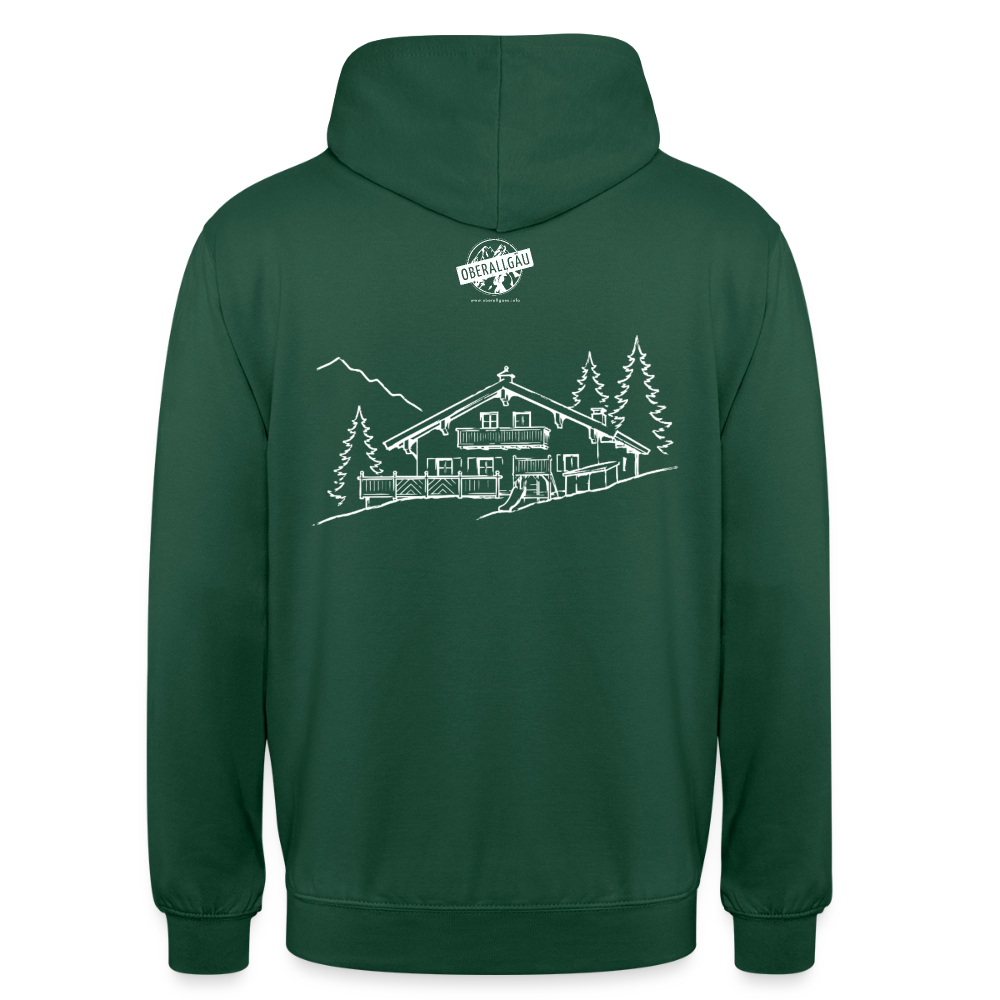 Unisex Hoodie | Untere Ochsenalpe - Flaschengrün