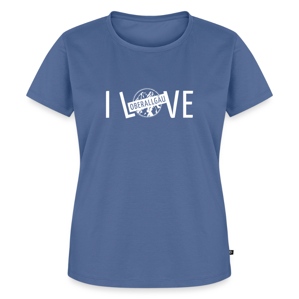 Frauen Premium T-Shirt | I LOVE - Taubenblau