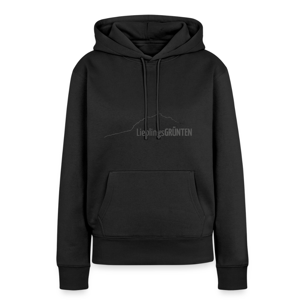 Frauen Premium Hoodie | LieblingsGRÜNTEN - Schwarz