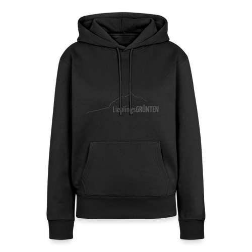 Frauen Premium Hoodie | LieblingsGRÜNTEN - Schwarz