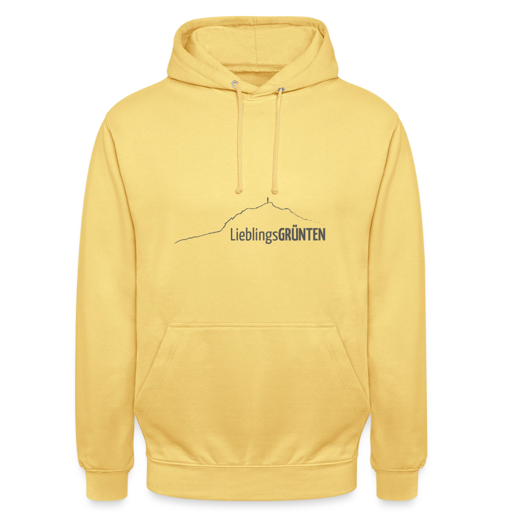 Unisex Hoodie | LieblingsGRÜNTEN - Zitronengelb