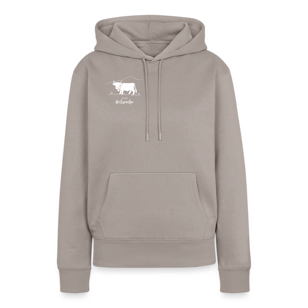 Frauen Premium Hoodie | Untere Ochsenalpe - Taupe