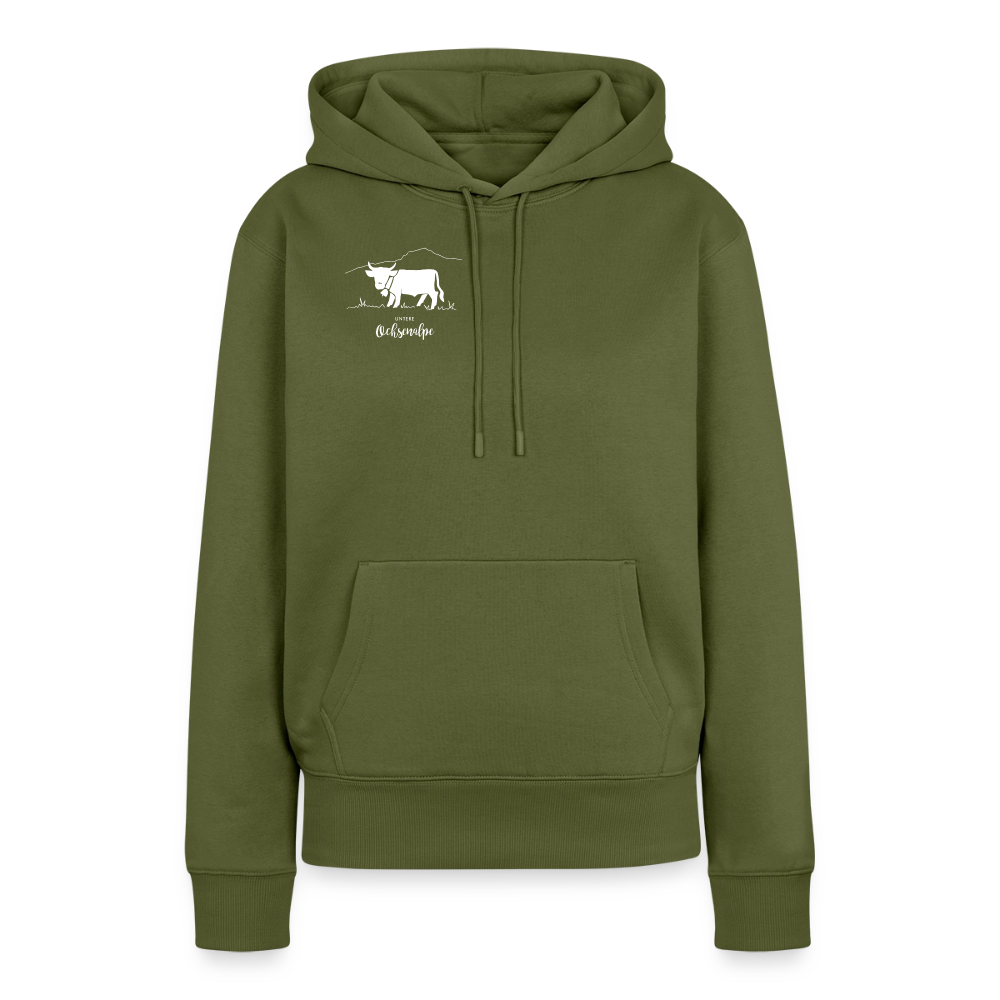 Frauen Premium Hoodie | Untere Ochsenalpe - Khaki