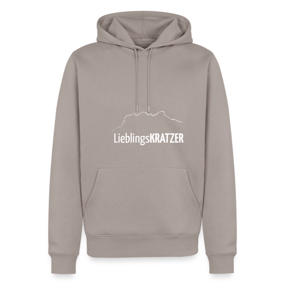 Männer Premium Hoodie | LieblingsKRATZER - Taupe