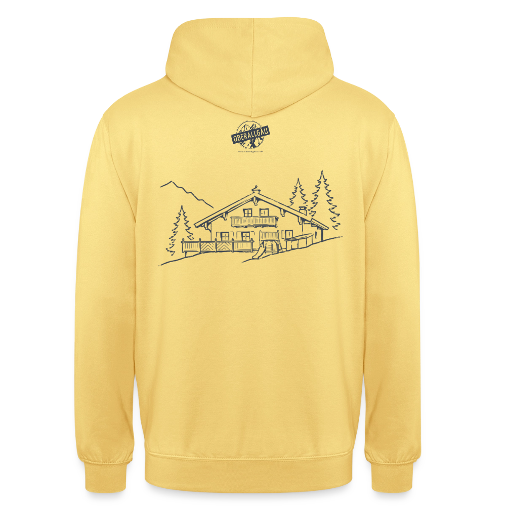 Unisex Hoodie | Untere Ochsenalpe - Zitronengelb
