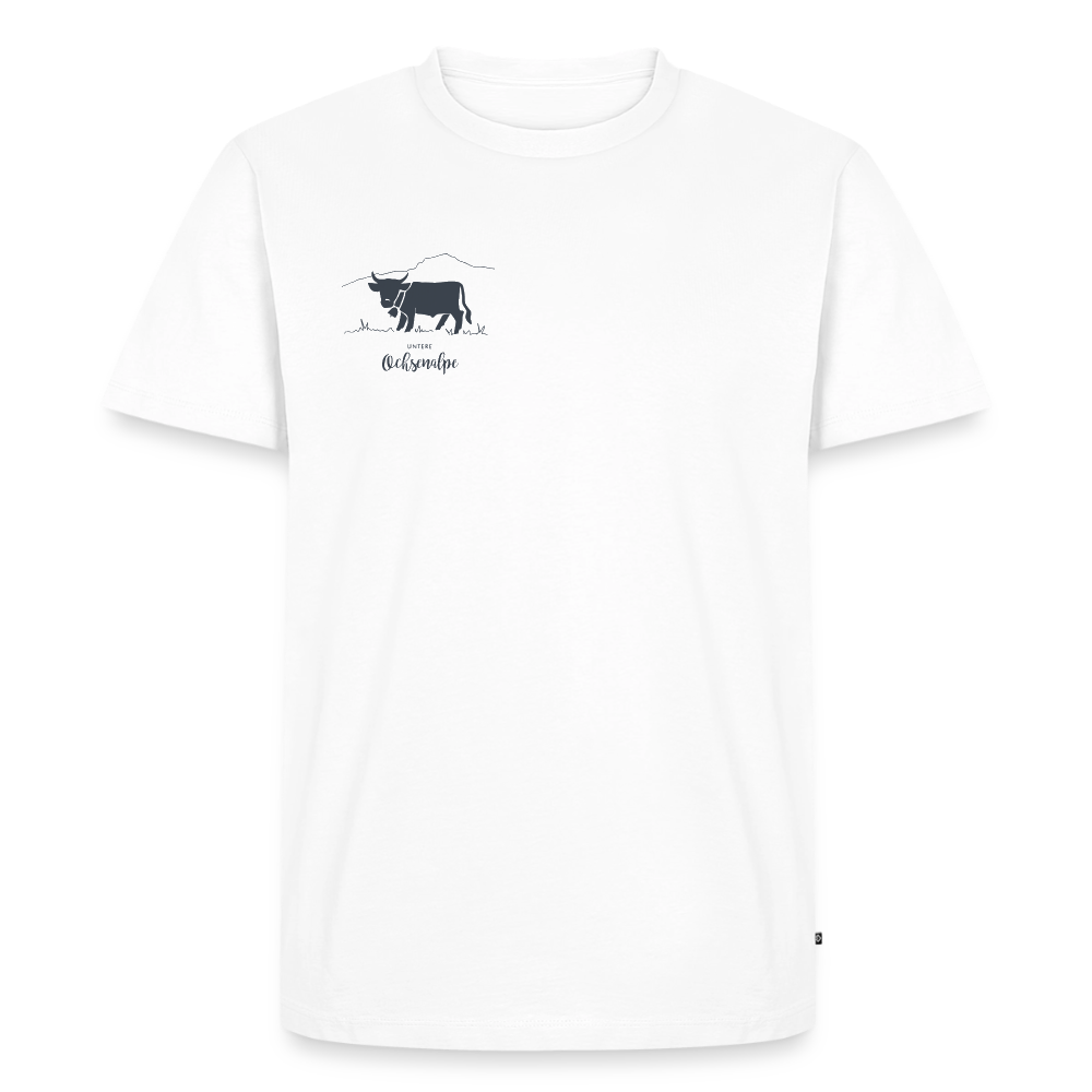Männer Premium T-Shirt | Untere Ochsenalpe - Weiß