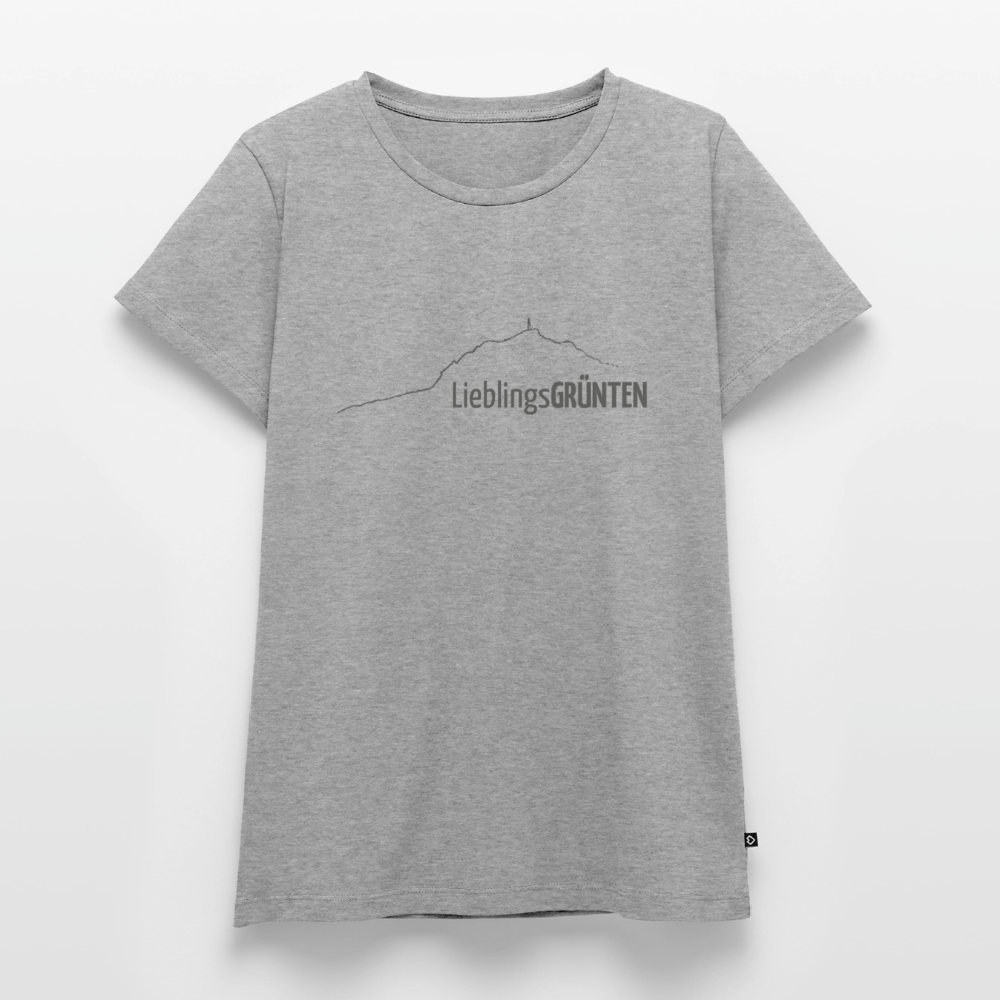 Frauen Premium T-Shirt | LieblingsGRÜNTEN - Grau meliert