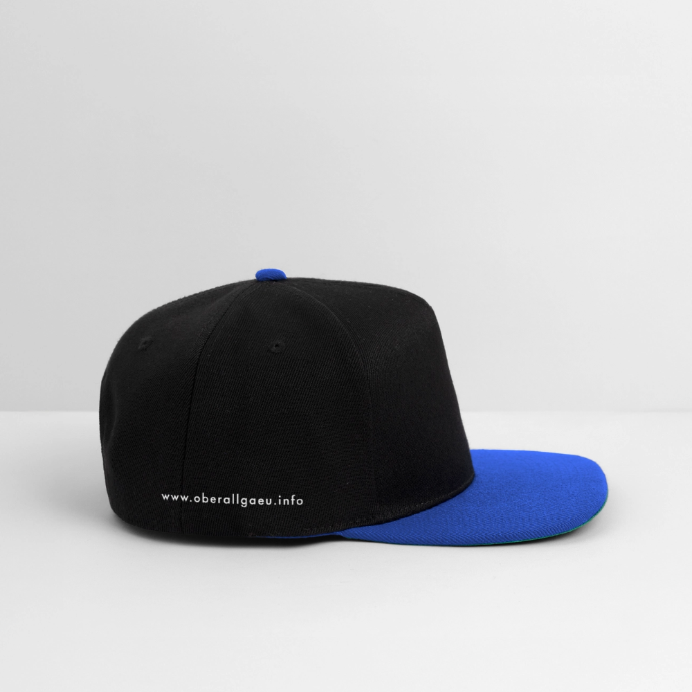 Snapback Cap | Untere Ochsenalpe - Schwarz/Königsblau