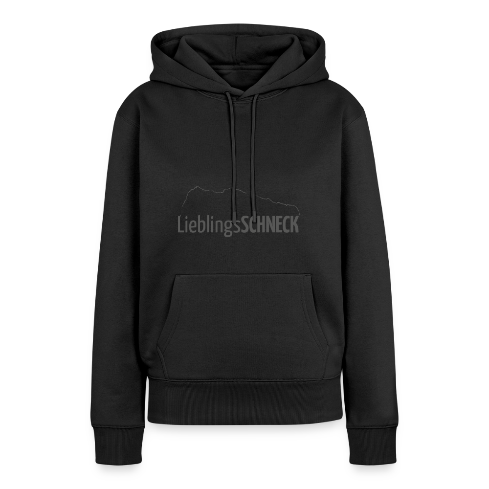 Frauen Premium Hoodie | LieblingsSCHNECK - Schwarz