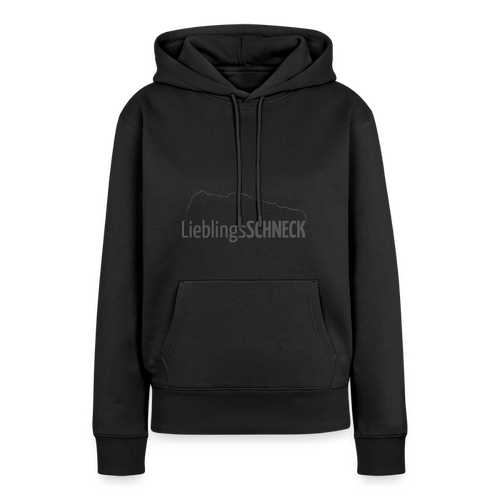 Frauen Premium Hoodie | LieblingsSCHNECK - Schwarz