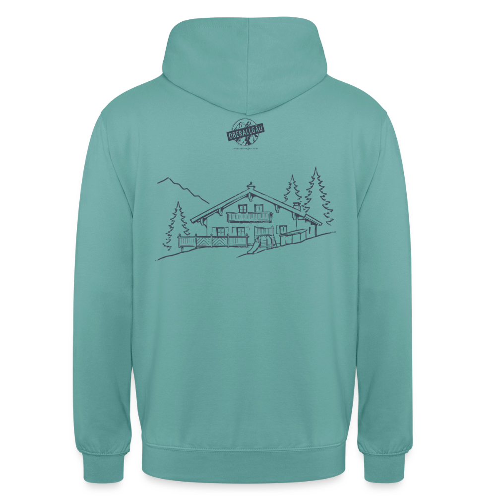 Unisex Hoodie | Untere Ochsenalpe - Pastelltürkis
