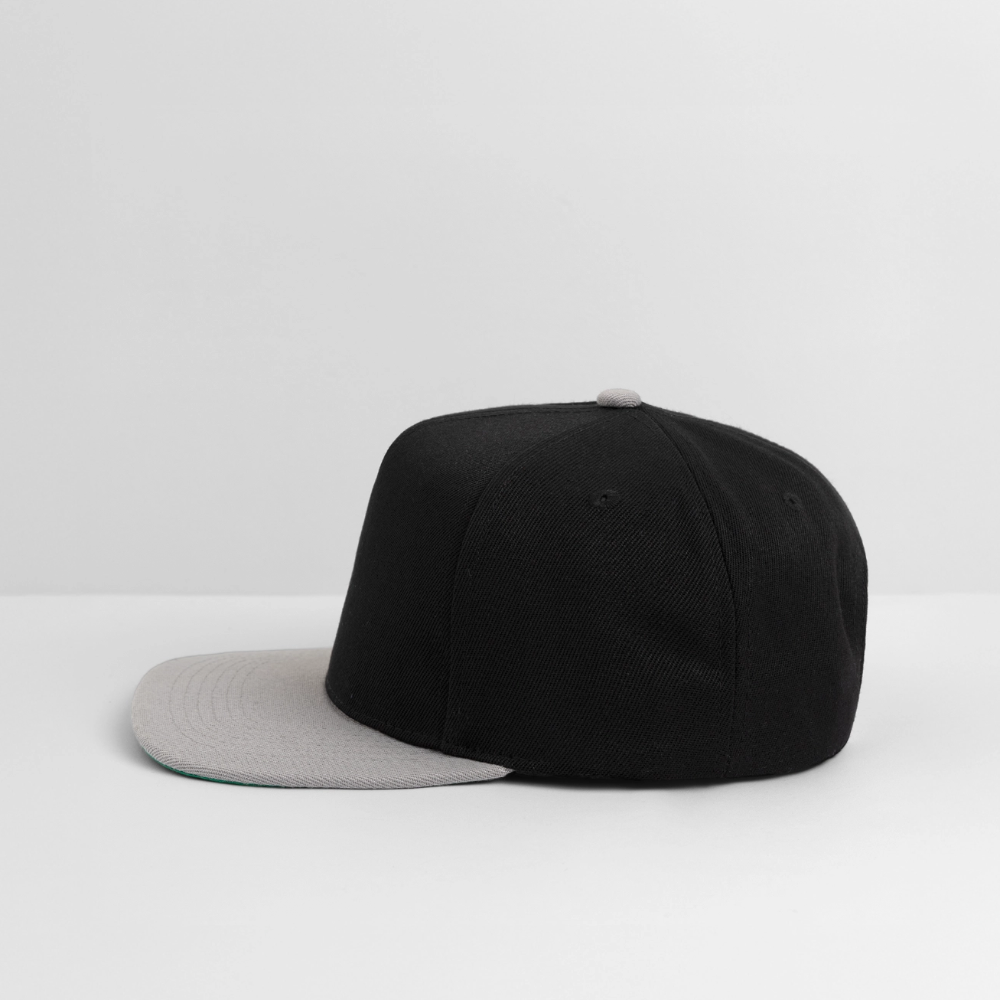 Snapback Cap | Untere Ochsenalpe - Schwarz/Grau