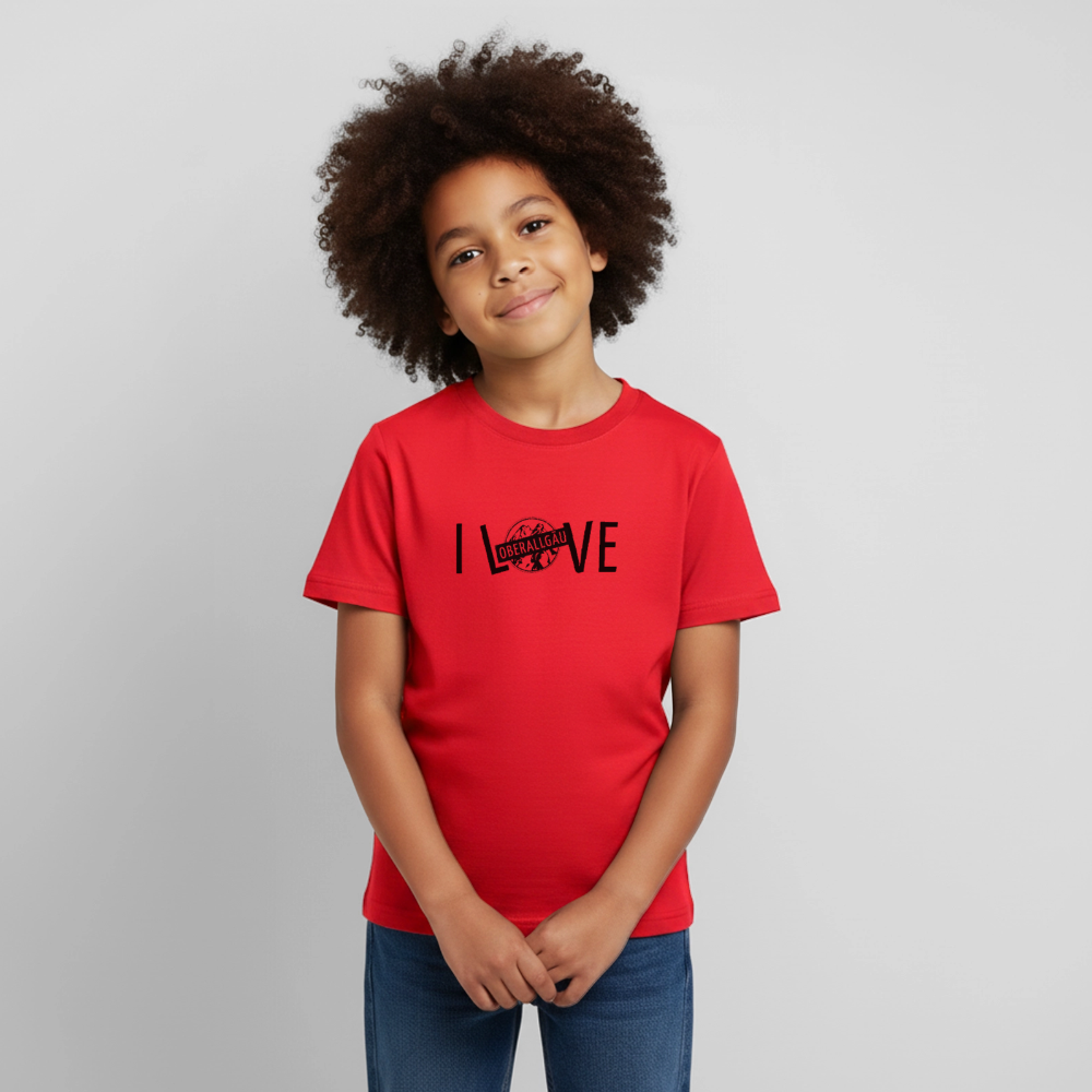 Kinder T-Shirt | I LOVE - Rot