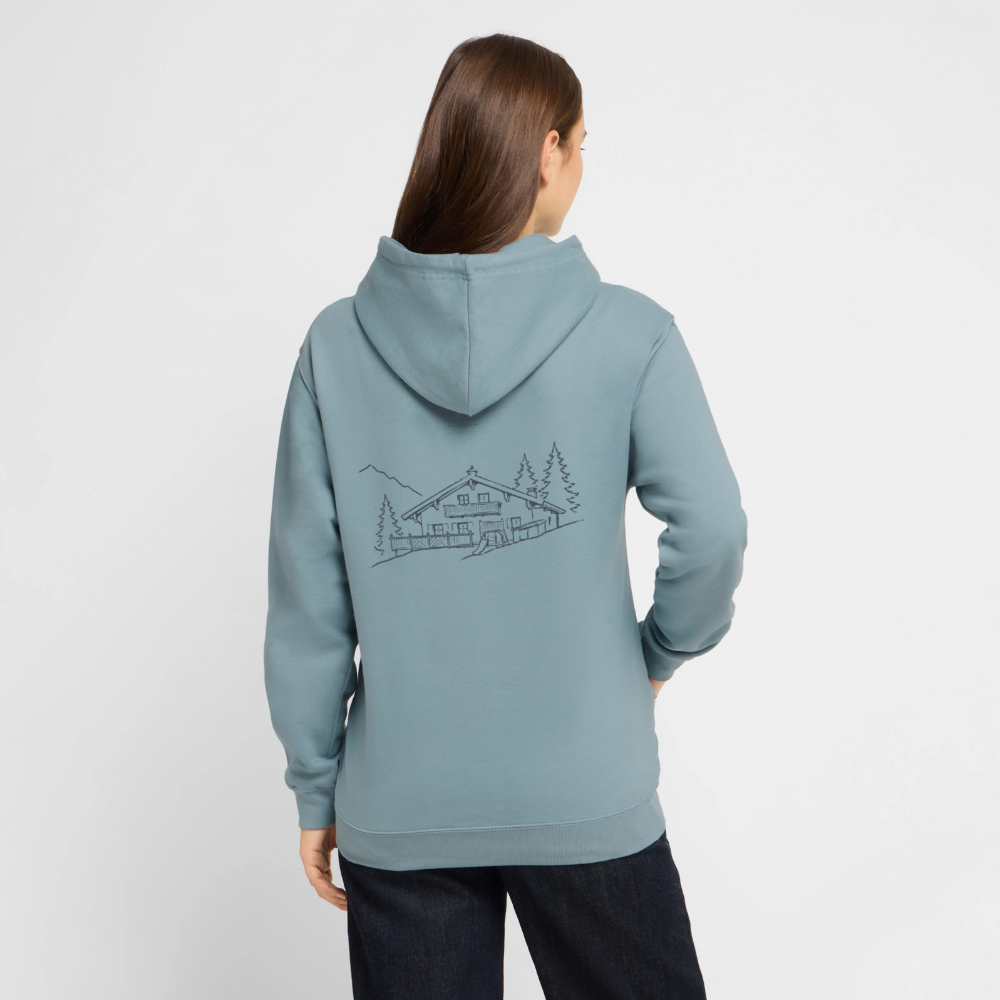 Unisex Hoodie | Untere Ochsenalpe - Nebelblau