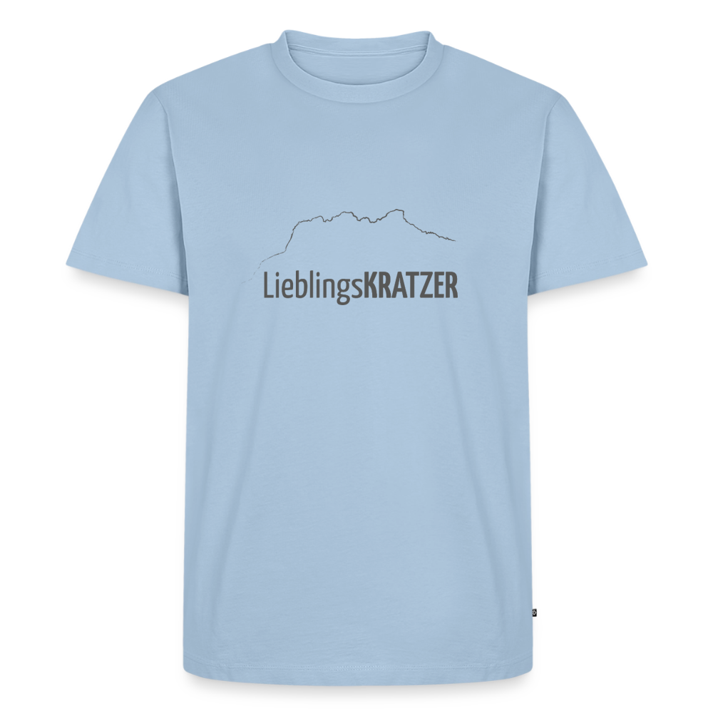 Männer Premium T-Shirt | LieblingsKRATZER - Hellblau