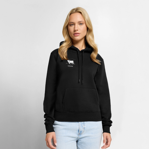 Frauen Premium Hoodie | Untere Ochsenalpe - Schwarz