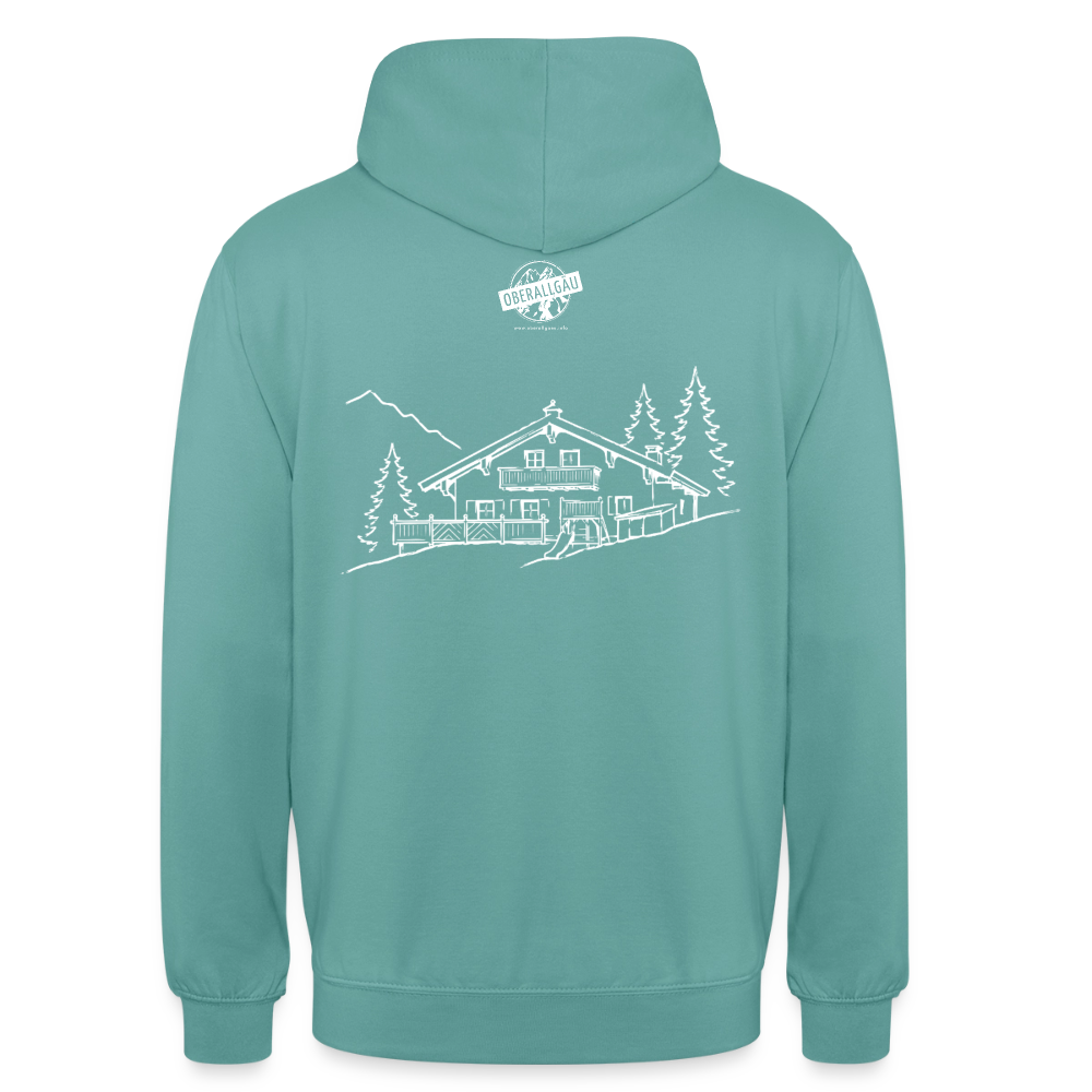 Unisex Hoodie | Untere Ochsenalpe - Pastelltürkis