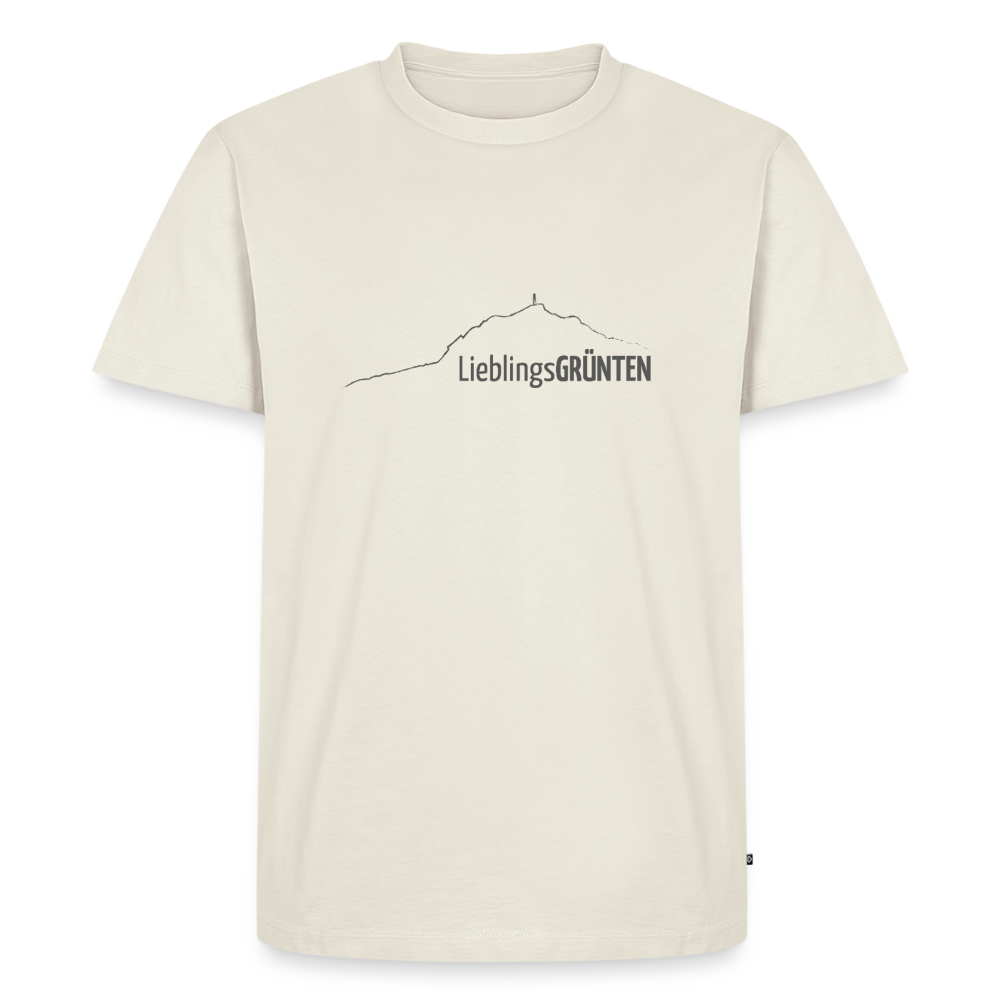 Männer Premium T-Shirt | LieblingsGRÜNTEN - Naturweiß