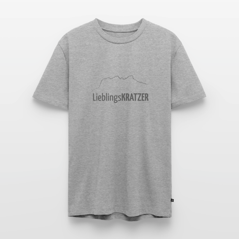 Männer Premium T-Shirt | LieblingsKRATZER - Grau meliert