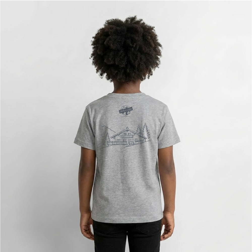 Kinder Premium T-Shirt | Untere Ochsenalpe - Grau meliert