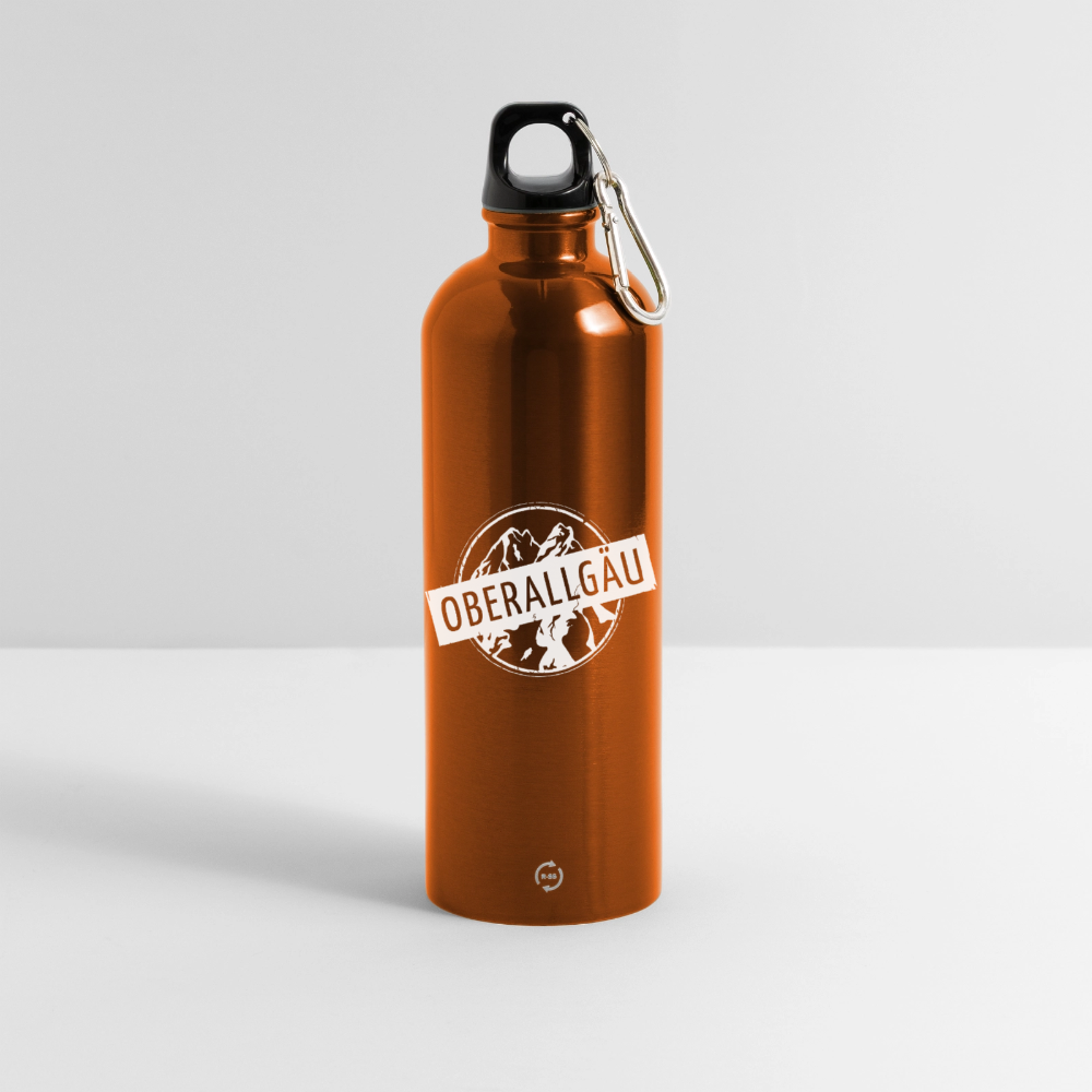 Trinkflasche mit Karabiner 750 ml | OBERALLGÄU - Orange