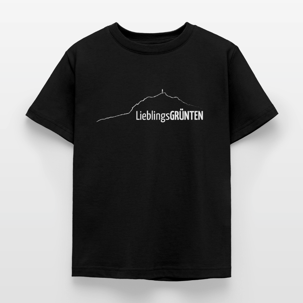 Kinder T-Shirt | LieblingsGRÜNTEN - Schwarz