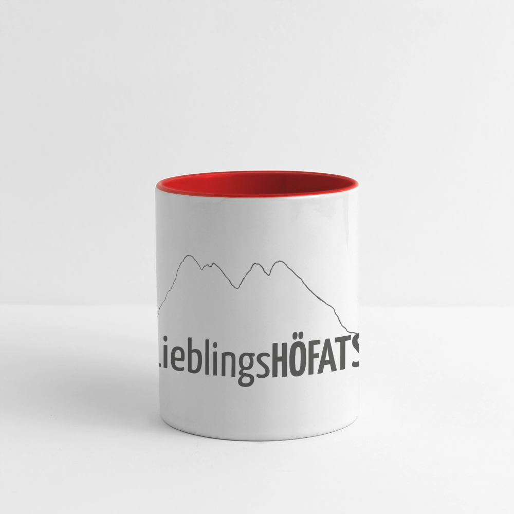 Panoramatasse | LieblingsHÖFATS - Weiß/Rot